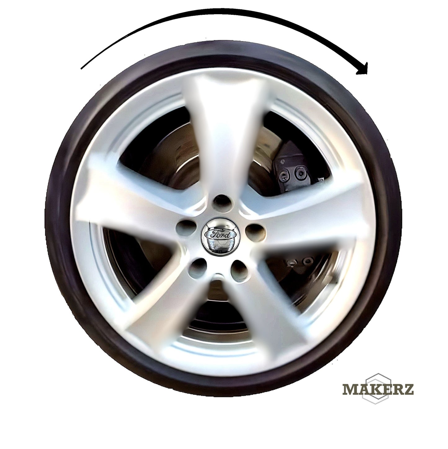 Set capace giroscopice 54mm compatibil Ford - Logo Crom