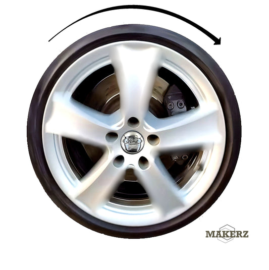 Set capace giroscopice 54mm compatibil Ford - Logo Crom