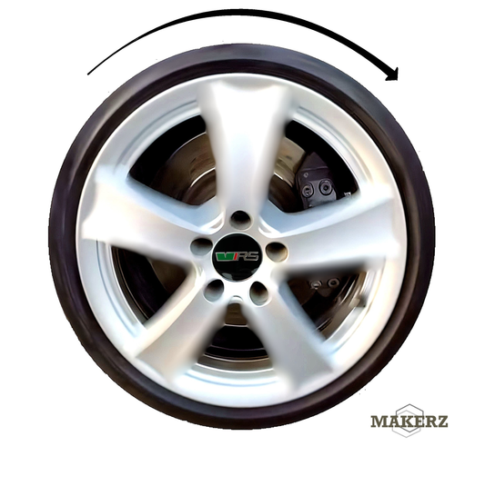 Set capace giroscopice compatibil Skoda  - logo VRS Aluminiu Lucios