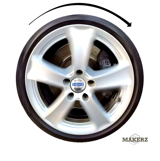 Set capace giroscopice compatibil Volvo - logo Clasic Gri Aluminiu Lucios