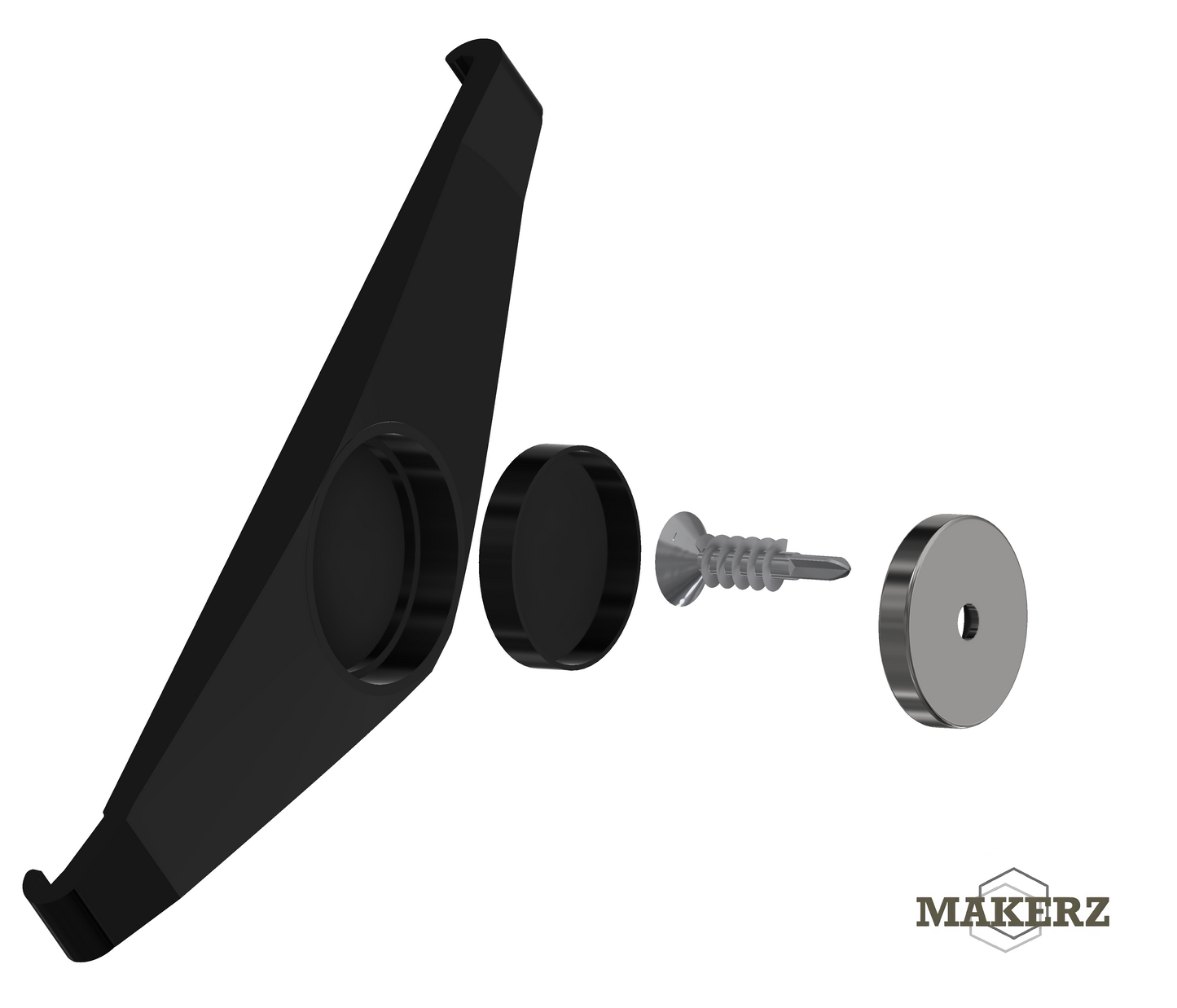 Suport Număr Auto Magnetic N52 – Ultra Slim & Ultra Puternic - Față