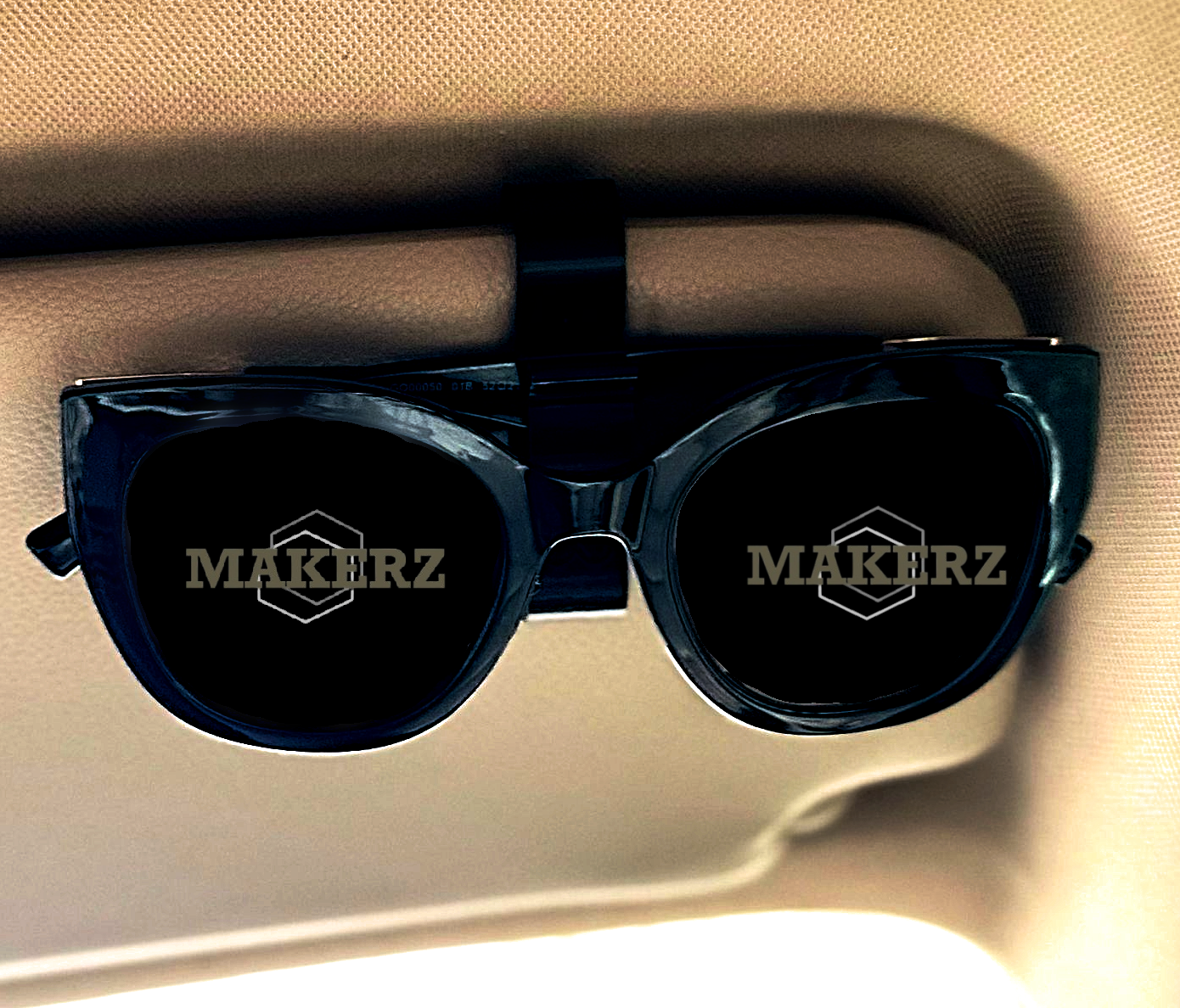 Suport de ochelari pentru parasolar - Negru