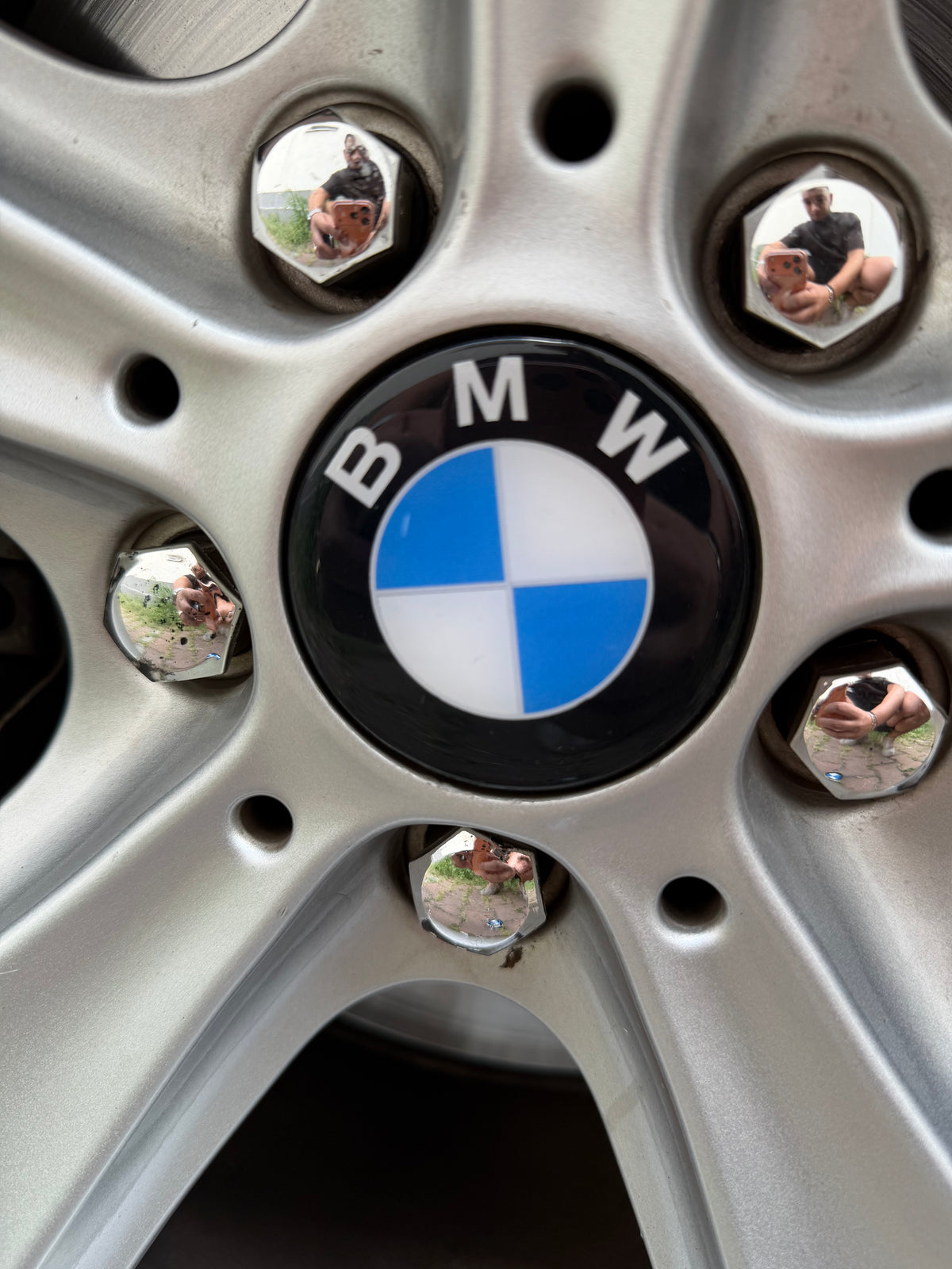 Set capace giroscopice compatibil BMW - Logo Clasic Lucios