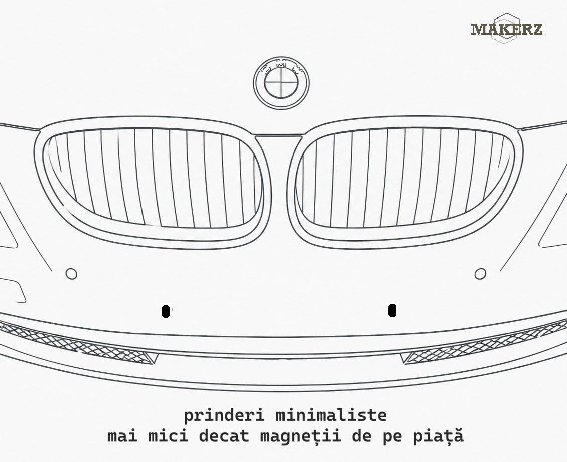 Suport de numar MKZ QUICK RELEASE - detasare rapida, pentru ambele numere