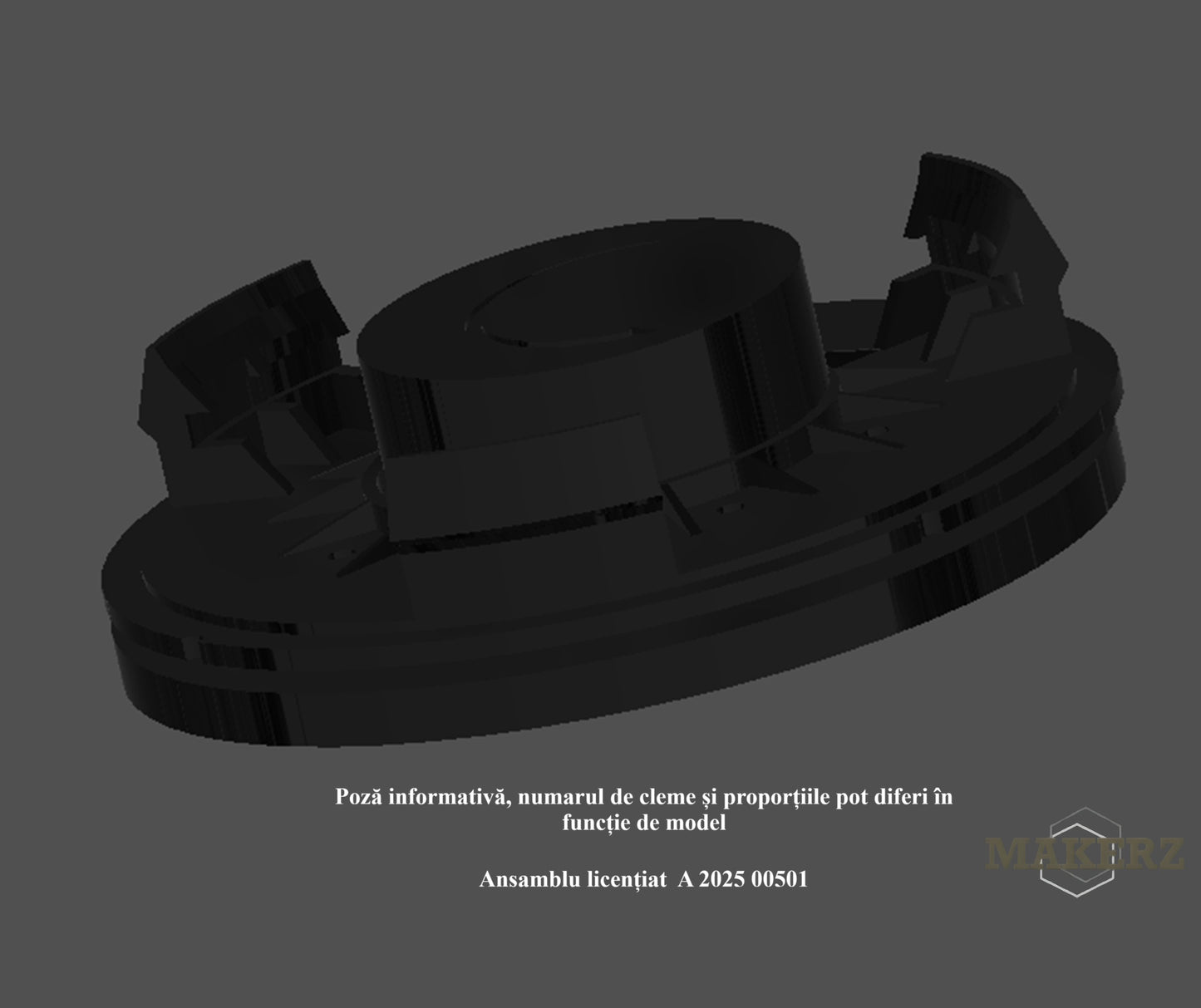 Set capace giroscopice compatibil Skoda - Logo Nou Aluminiu Lucios